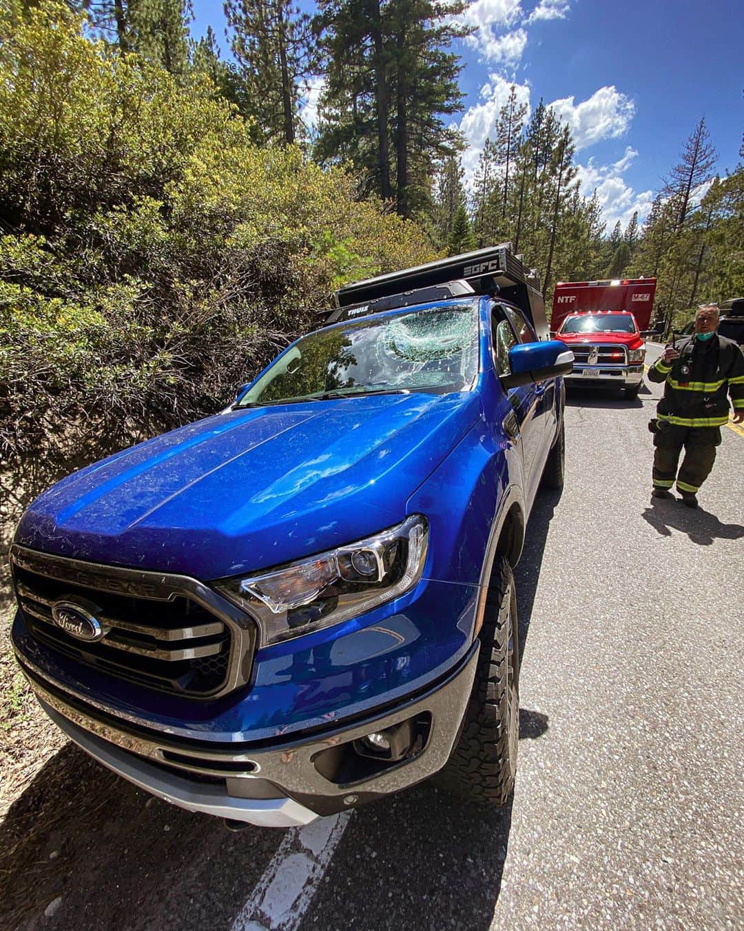 Cody Townsend, sup, accident, narrow escape, california, lake tahoe