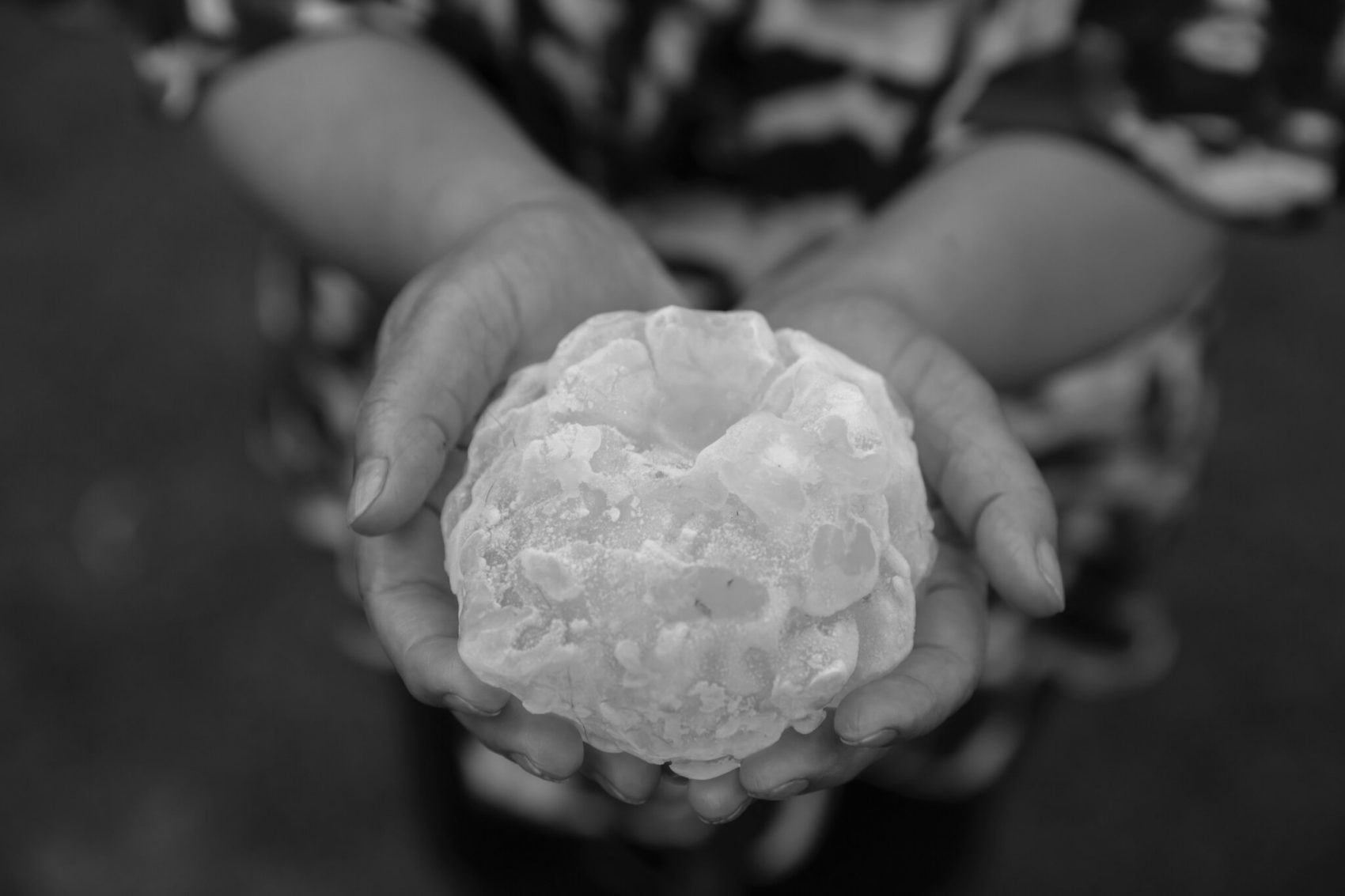 Thunderstorms can produce massive hail