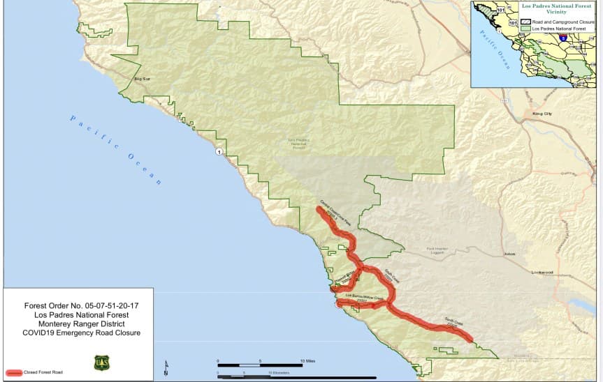 road closures, USFS,