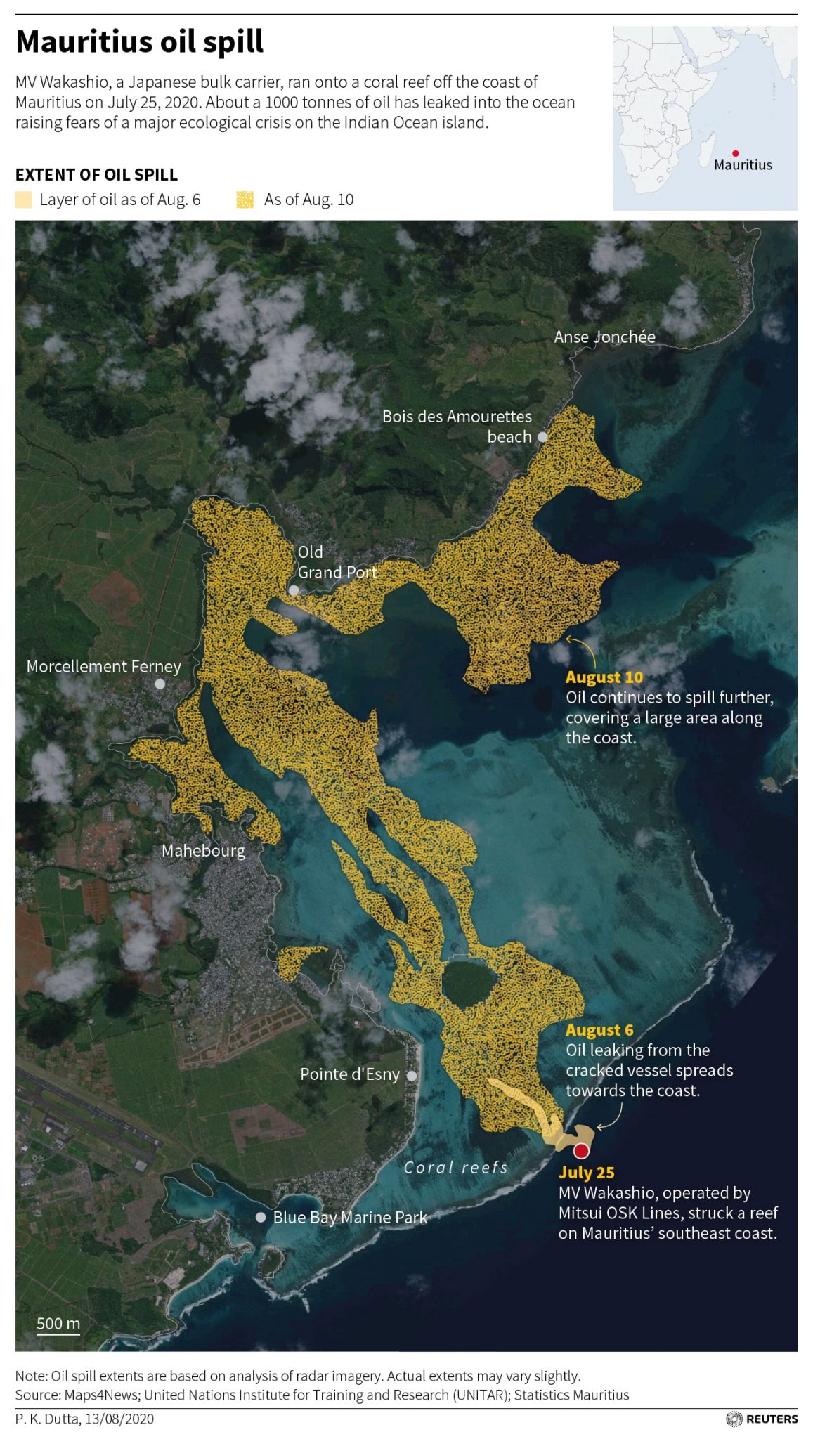 Oil Spill Quickly Becoming A Marine Calamity In Mauritius Snowbrains