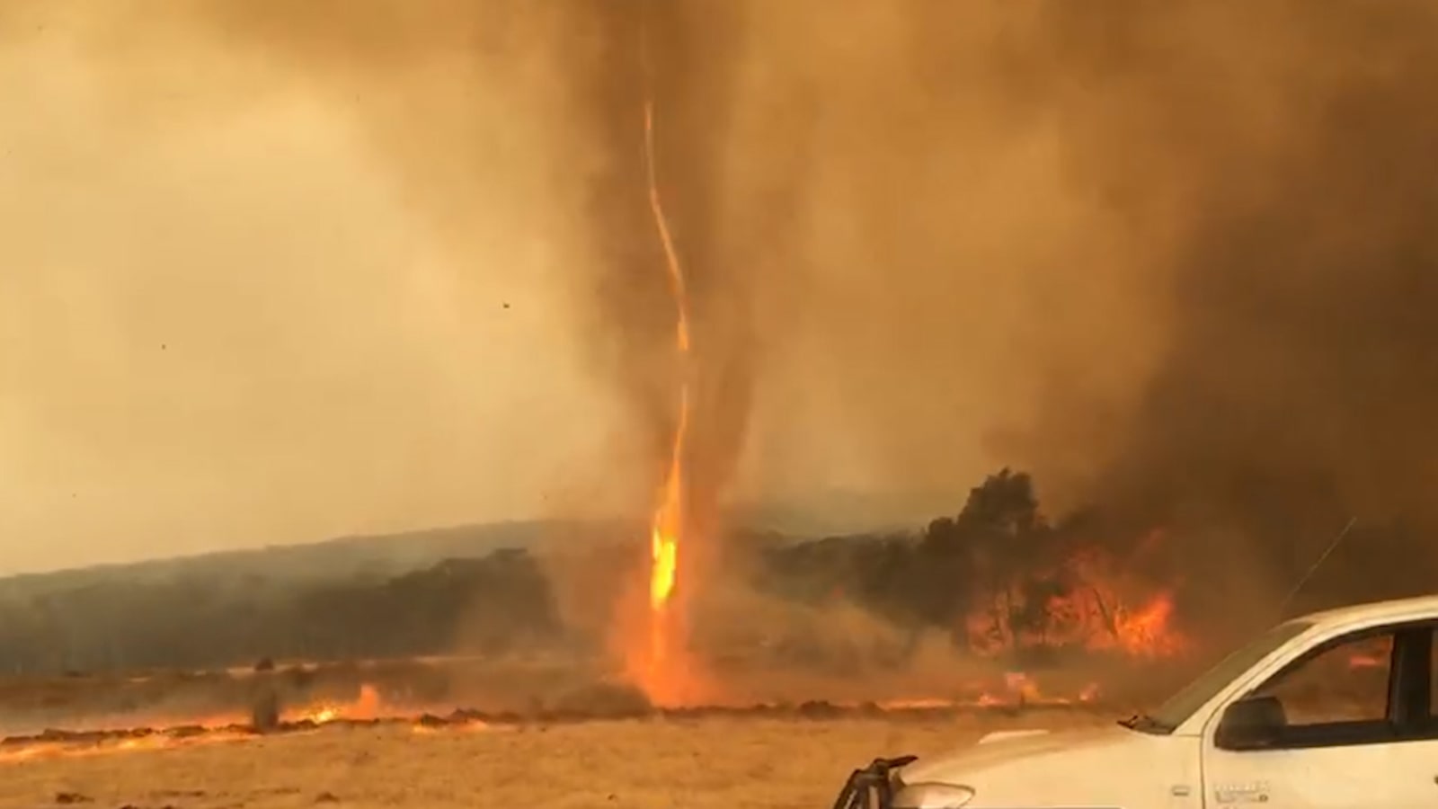 Forecasting fire tornado conditions