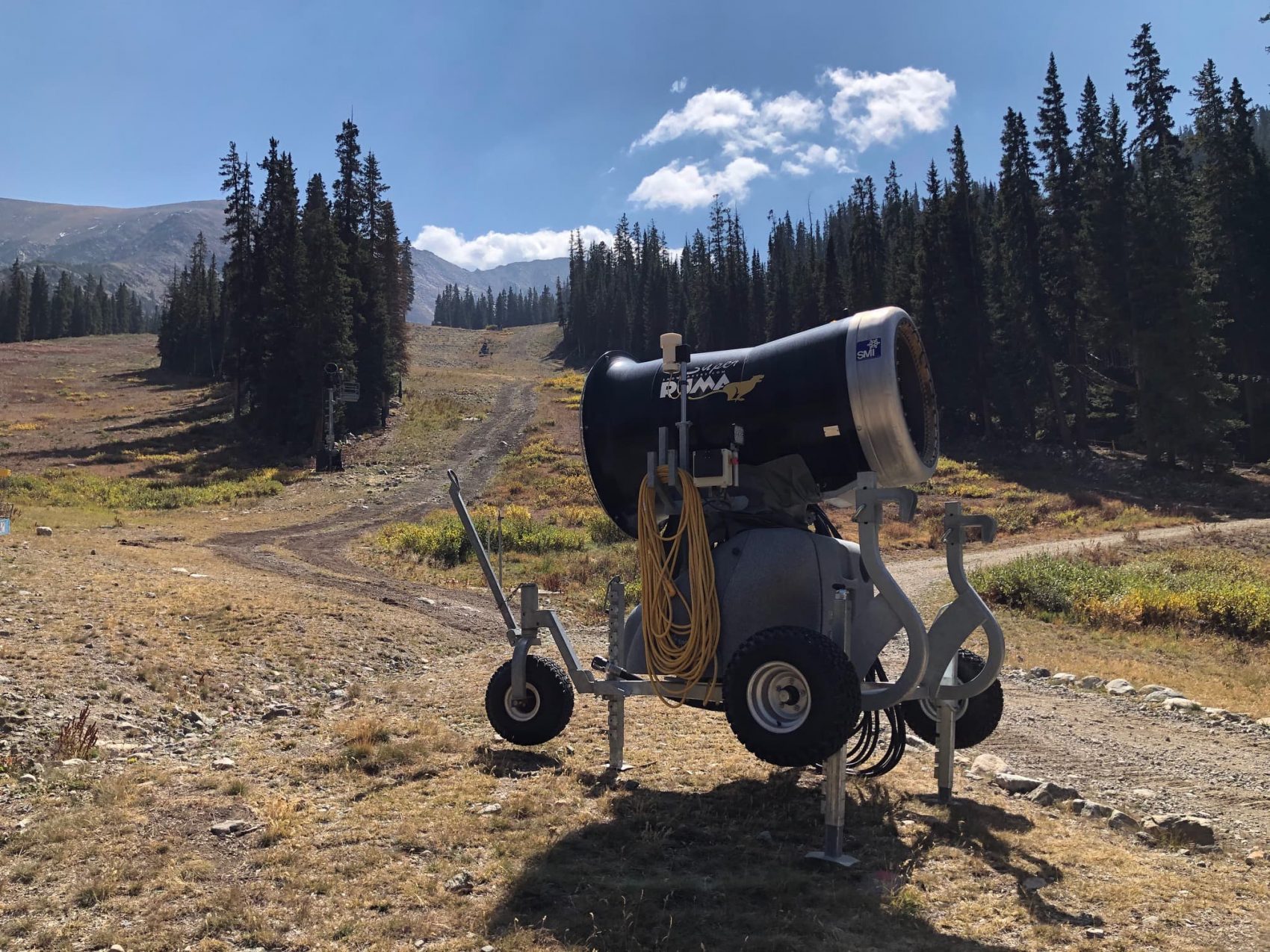 guns out, Arapahoe Basin, colorado, snow guns