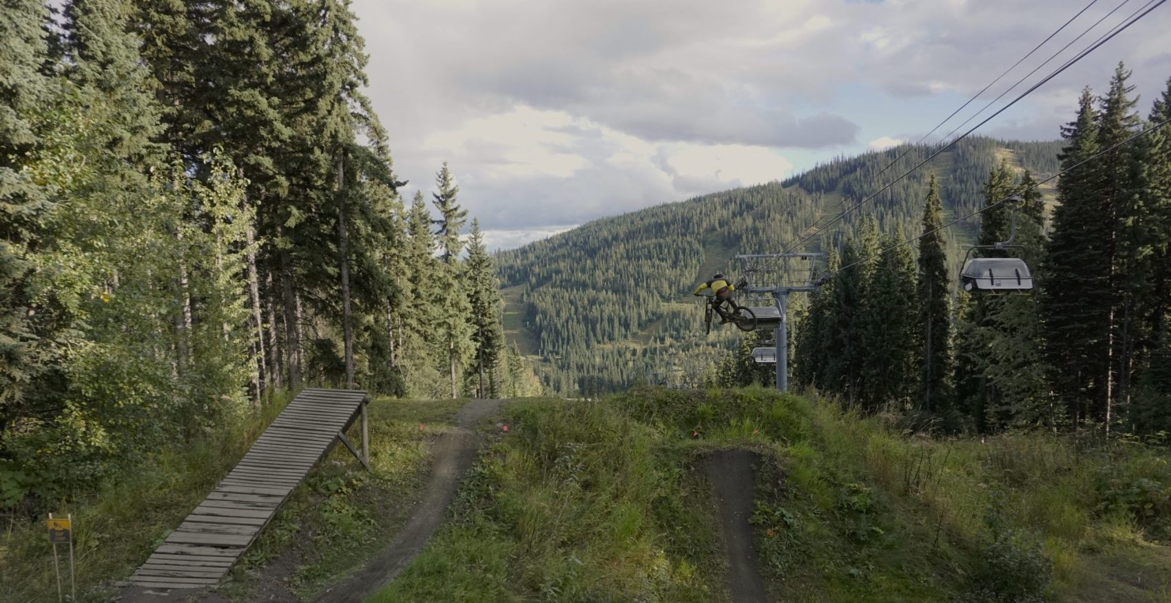 Sun Peaks Bike Park Mountain Biking Chairlift Jump