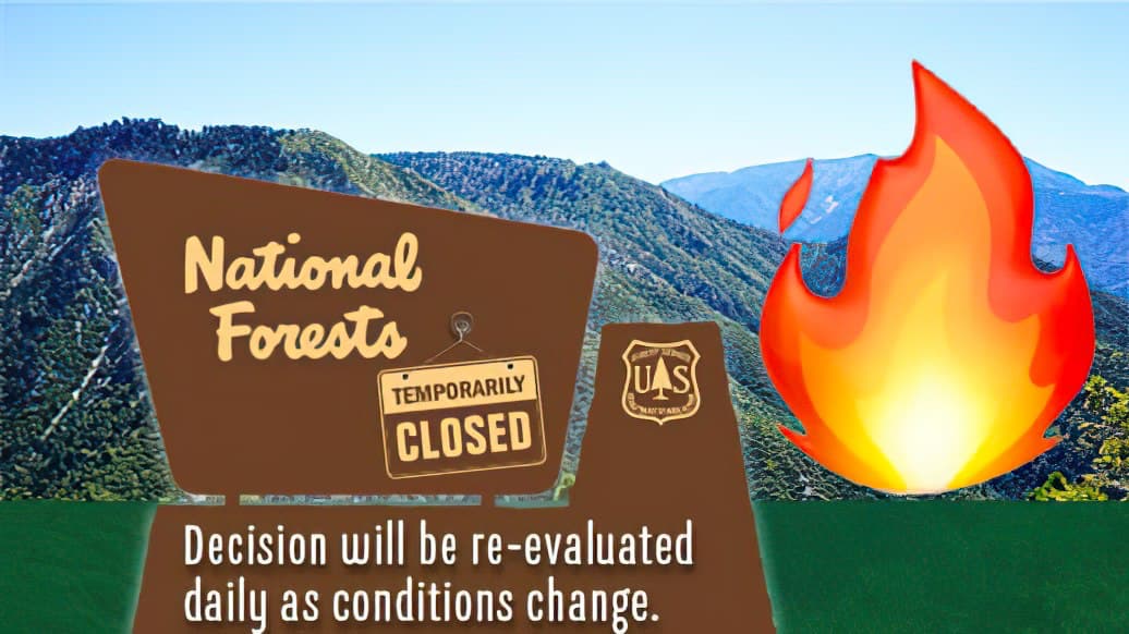 forests, closed, wildfire,