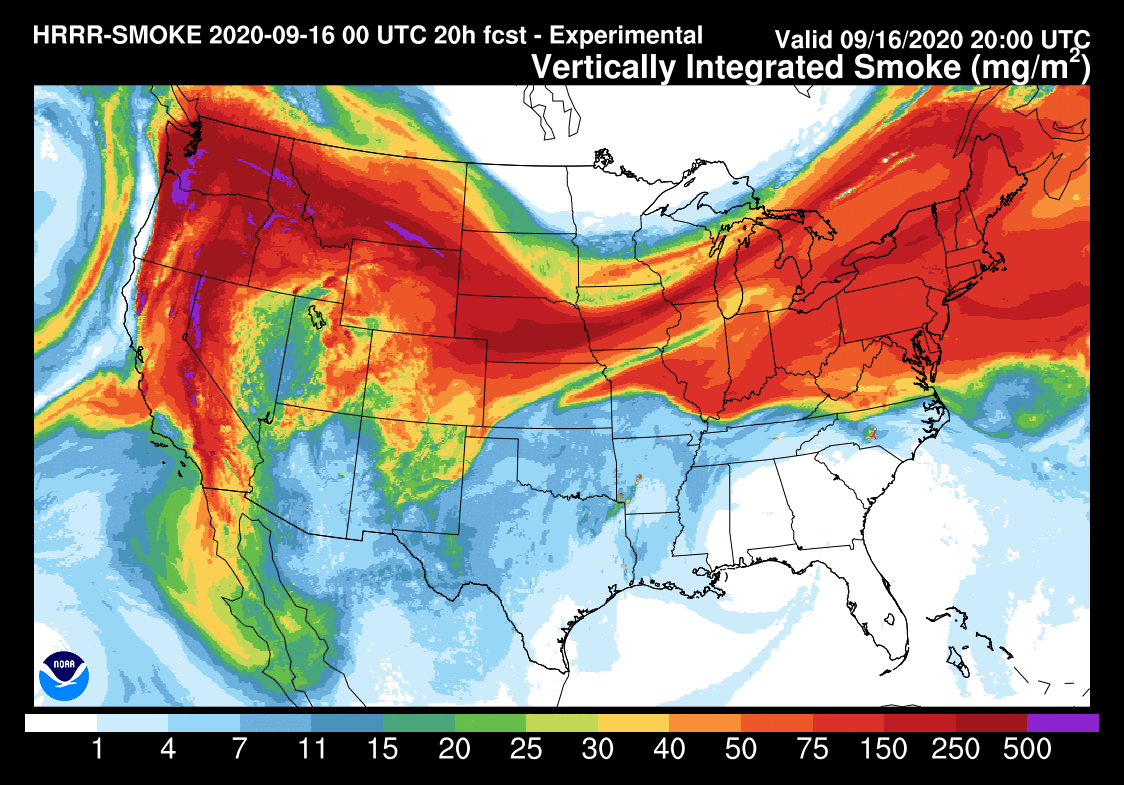 Smoke from Western U.S. Fires Has Reached Europe - SnowBrains