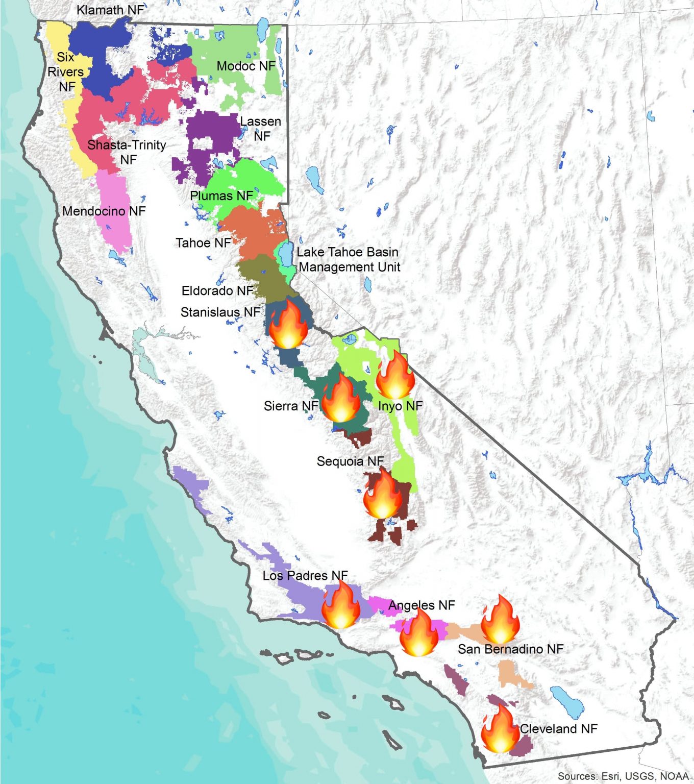 All Southern California National Forests Closed Due to Wildfire Risk ...