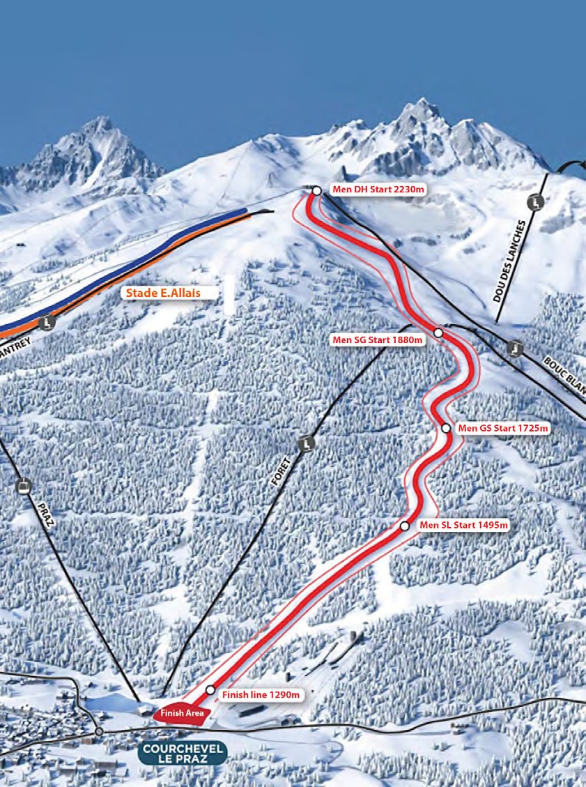 downhill map