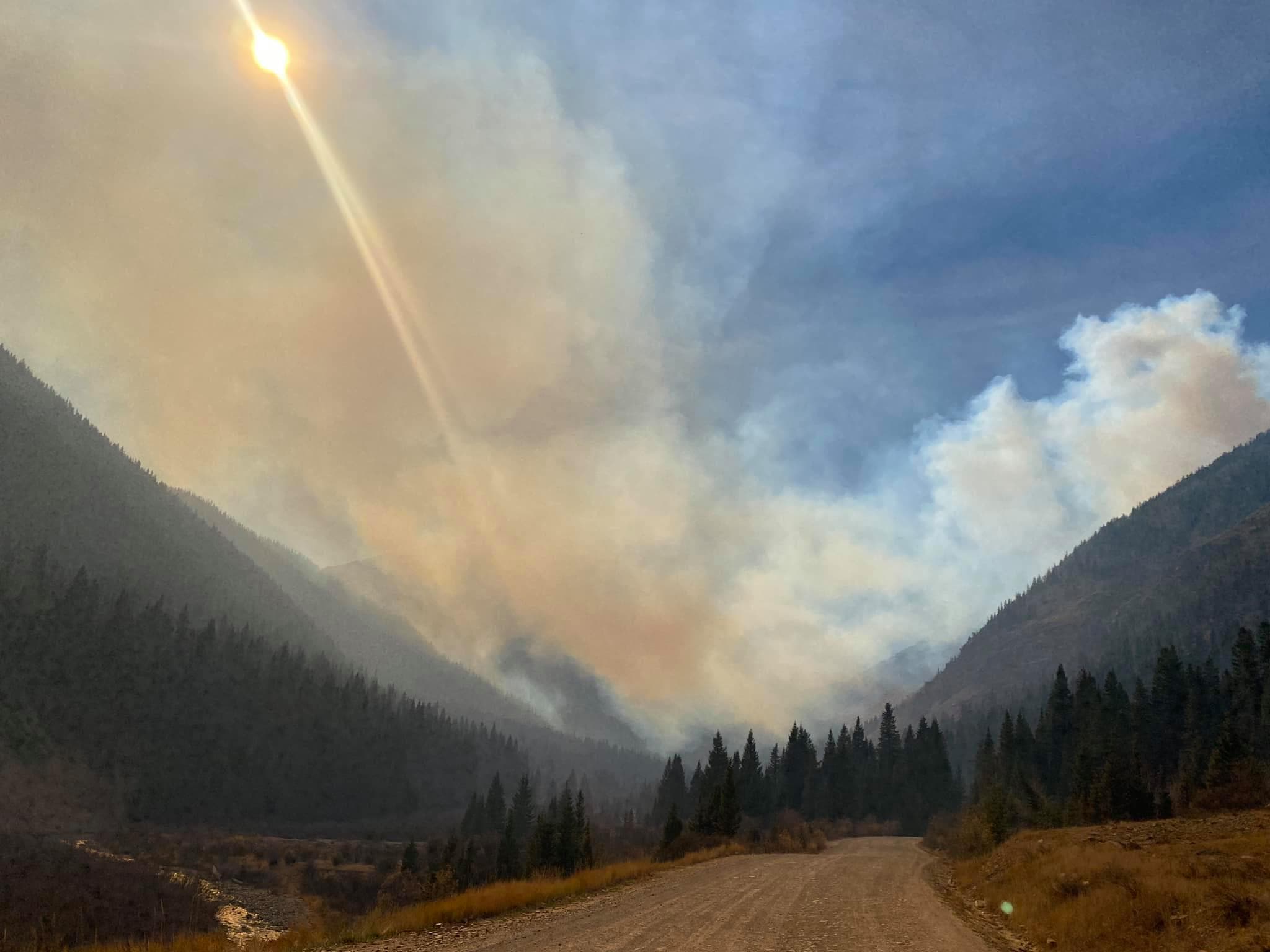 wildfire, colorado, silverton