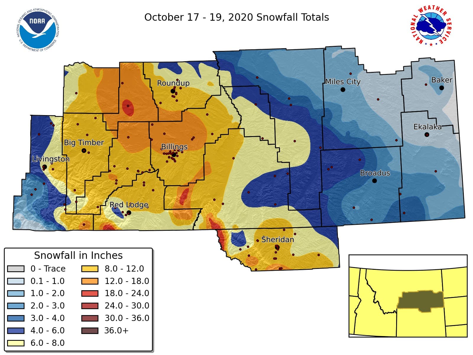 NOAA Upto 2Feet of Snow and RecordBreaking Low Temperatures For