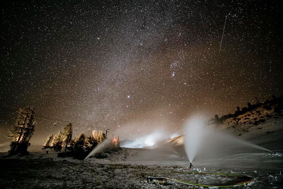 mammoth, california, snow making