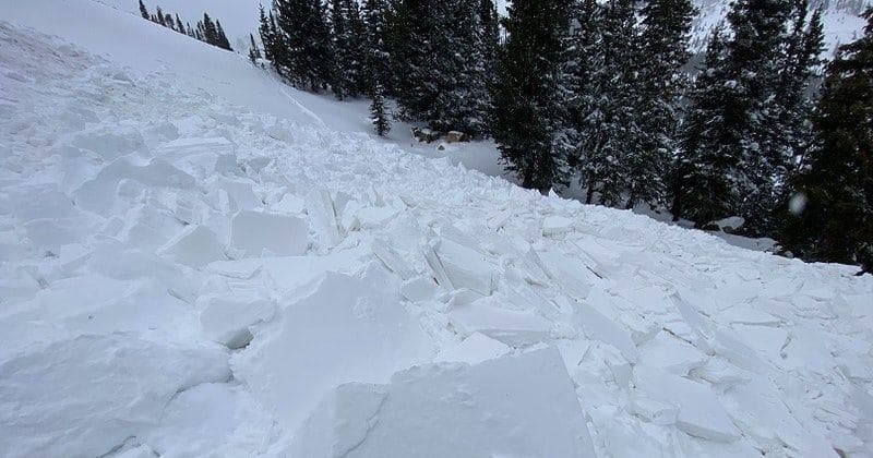 avalanche, Berthoud Pass, colorado