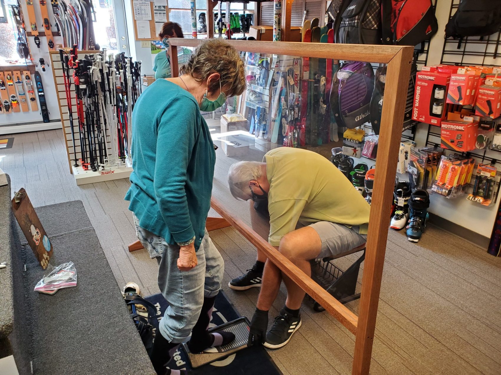 covid boot fitting