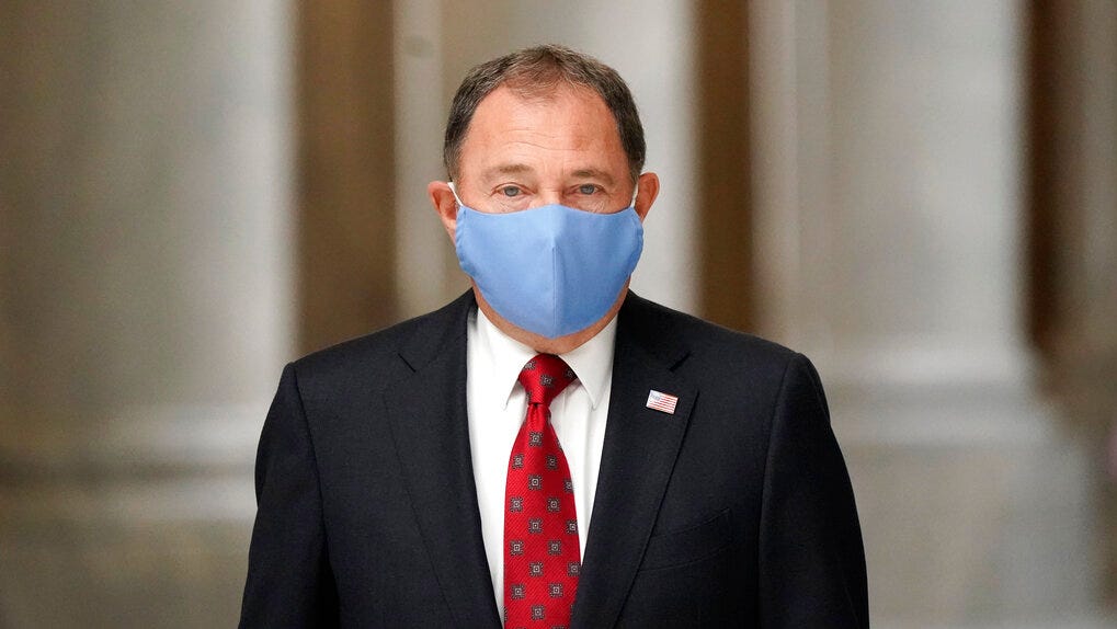 utah, mask mandate, Gary Herbert, governor,