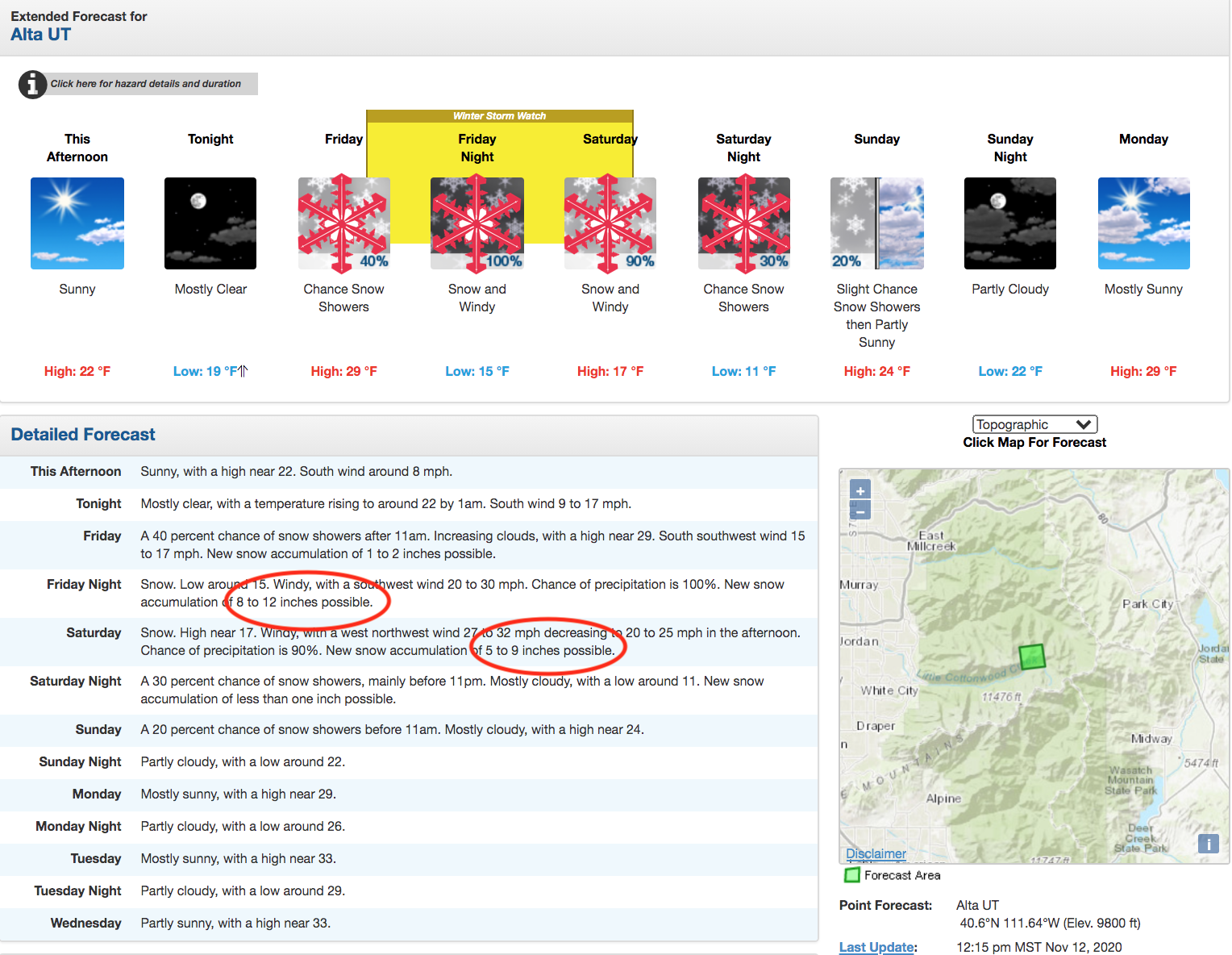 1 2 Feet Of Snow Coming To Utah S Wasatch Mountains This Weekend Snowbrains