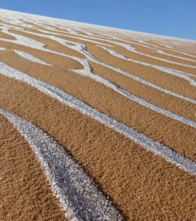 sahara, snow, Africa, desert