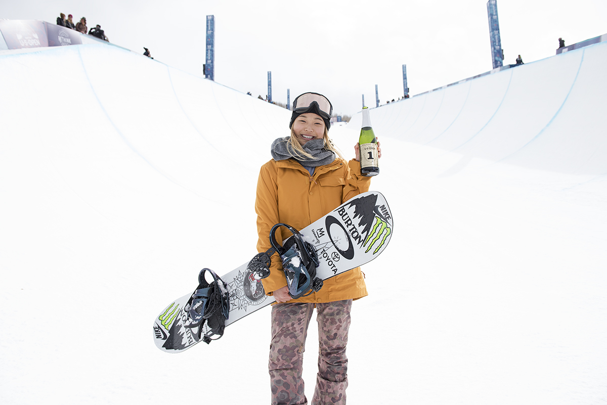 Show Chloe Kim in gear