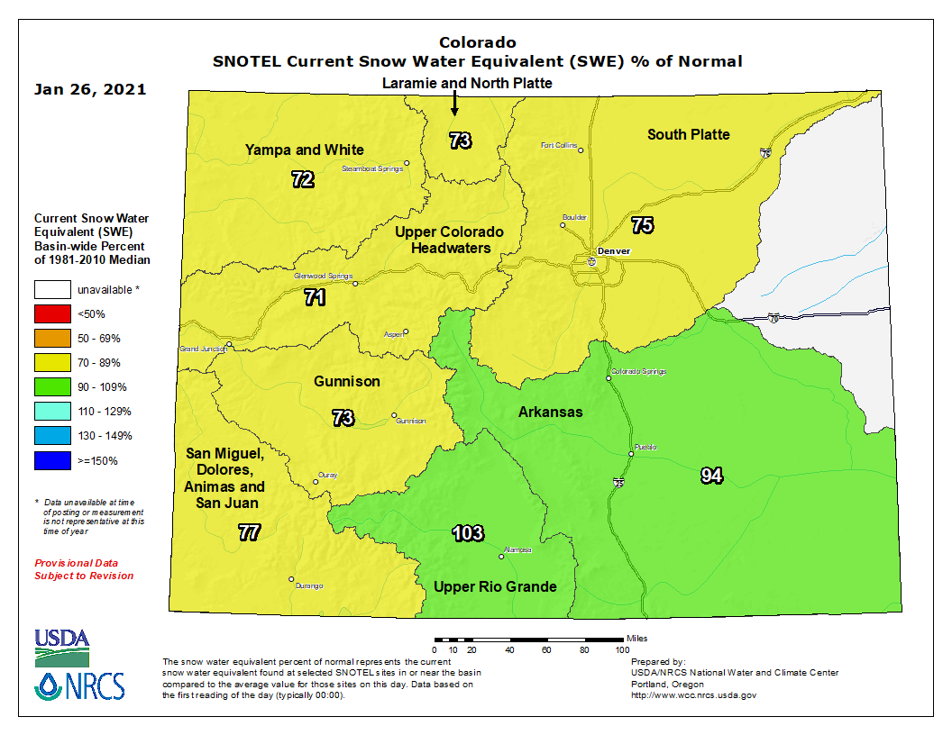 Colorado Snowpack Update + What To Expect The Rest of The Season