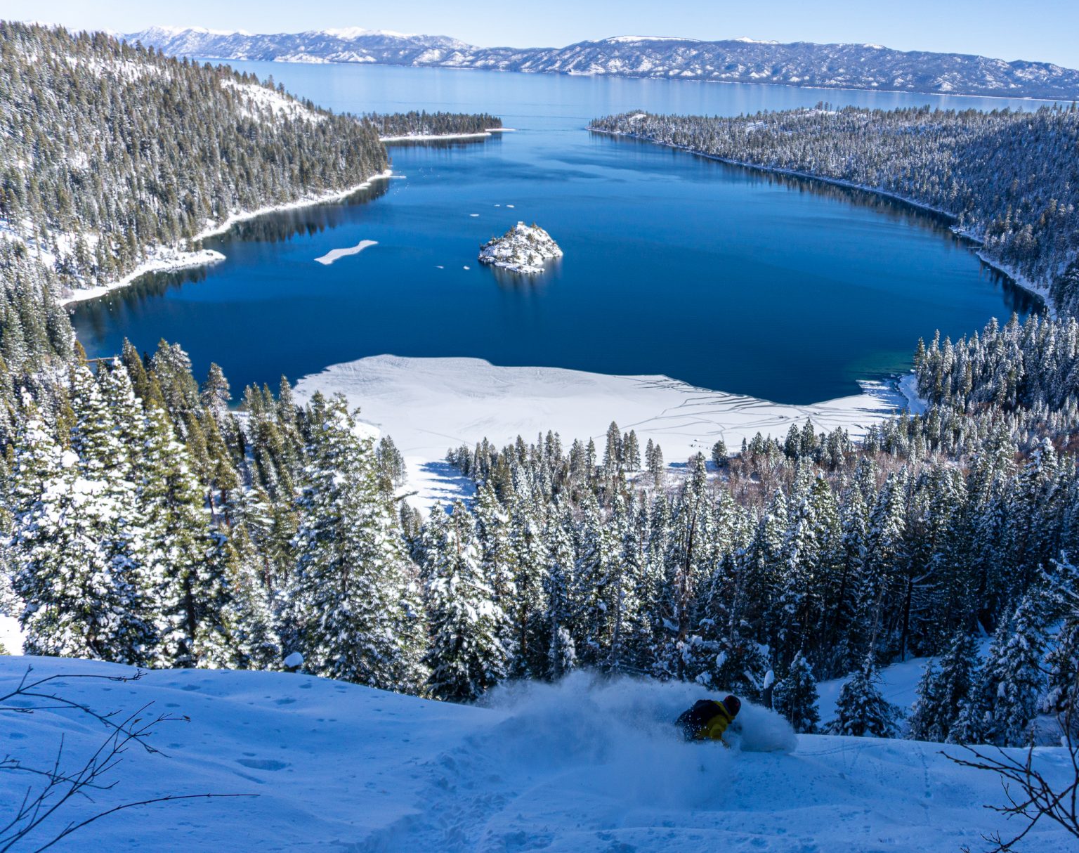 Tahoe, CA Backcountry Report Deep Powder & Steep Lines Above Lake