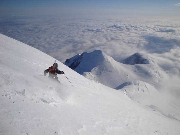 skier on the longest ski run