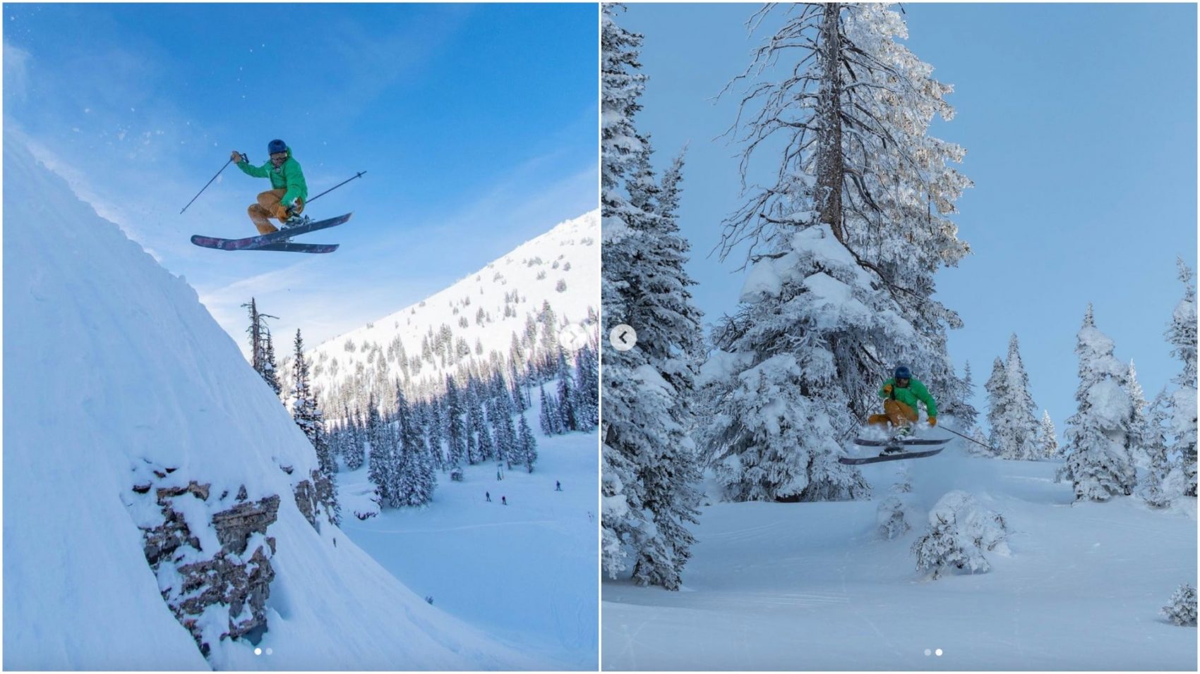 skiing tricks powder