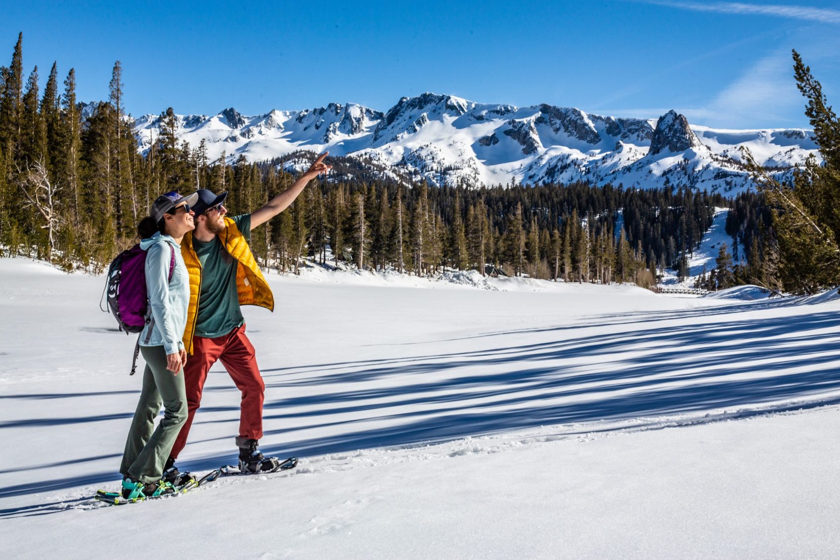 snowshoeing mammoth lakes