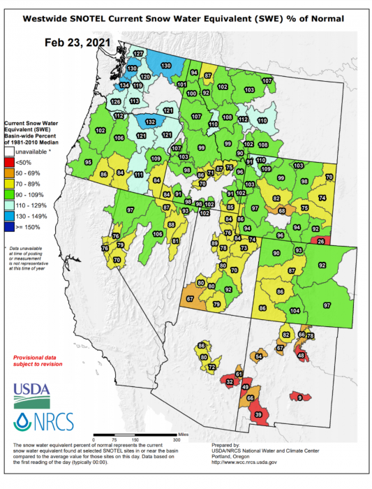 Western US Snowpack Update Big Improvement Overall LaptrinhX / News