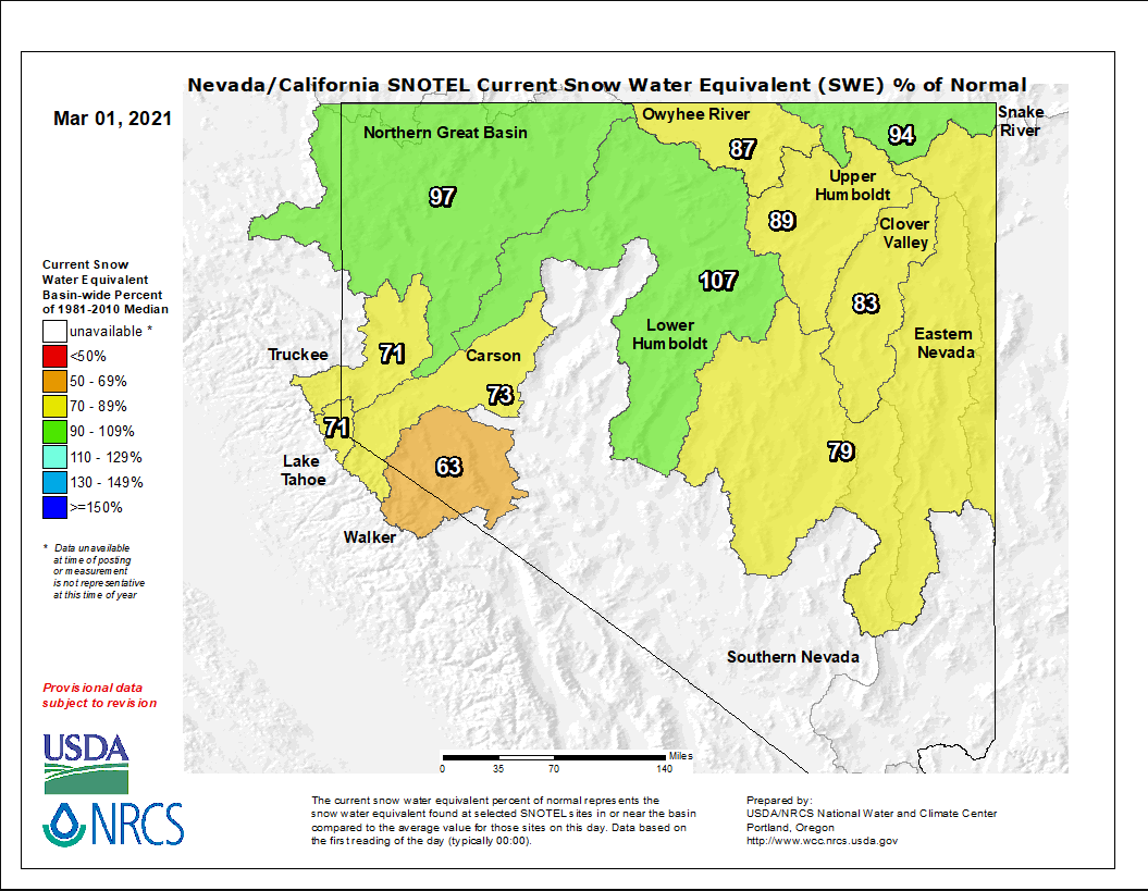 snowpack, california, nevada,