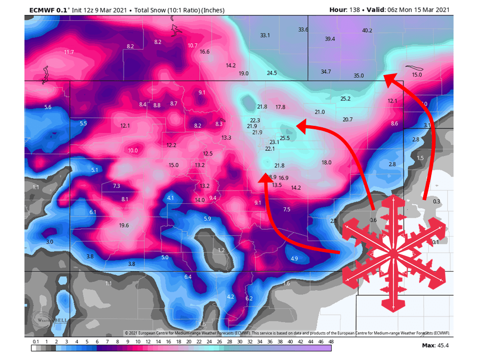 Colorado Snow Forecast Map Get Map Update