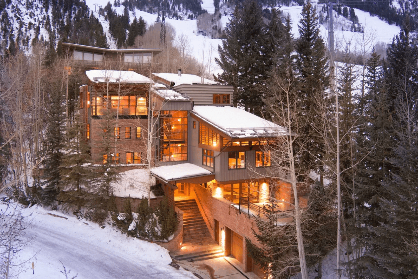 Luxury ski-in/ski-out chalets for sale in ski resorts
