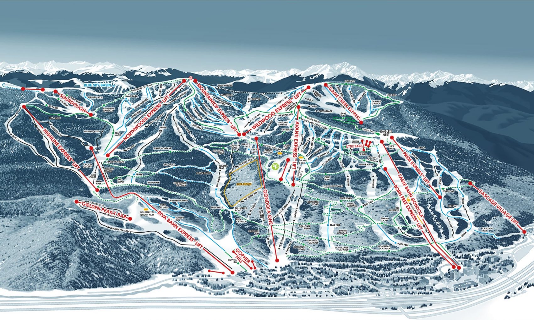 Trail Map Of Vail Colorado