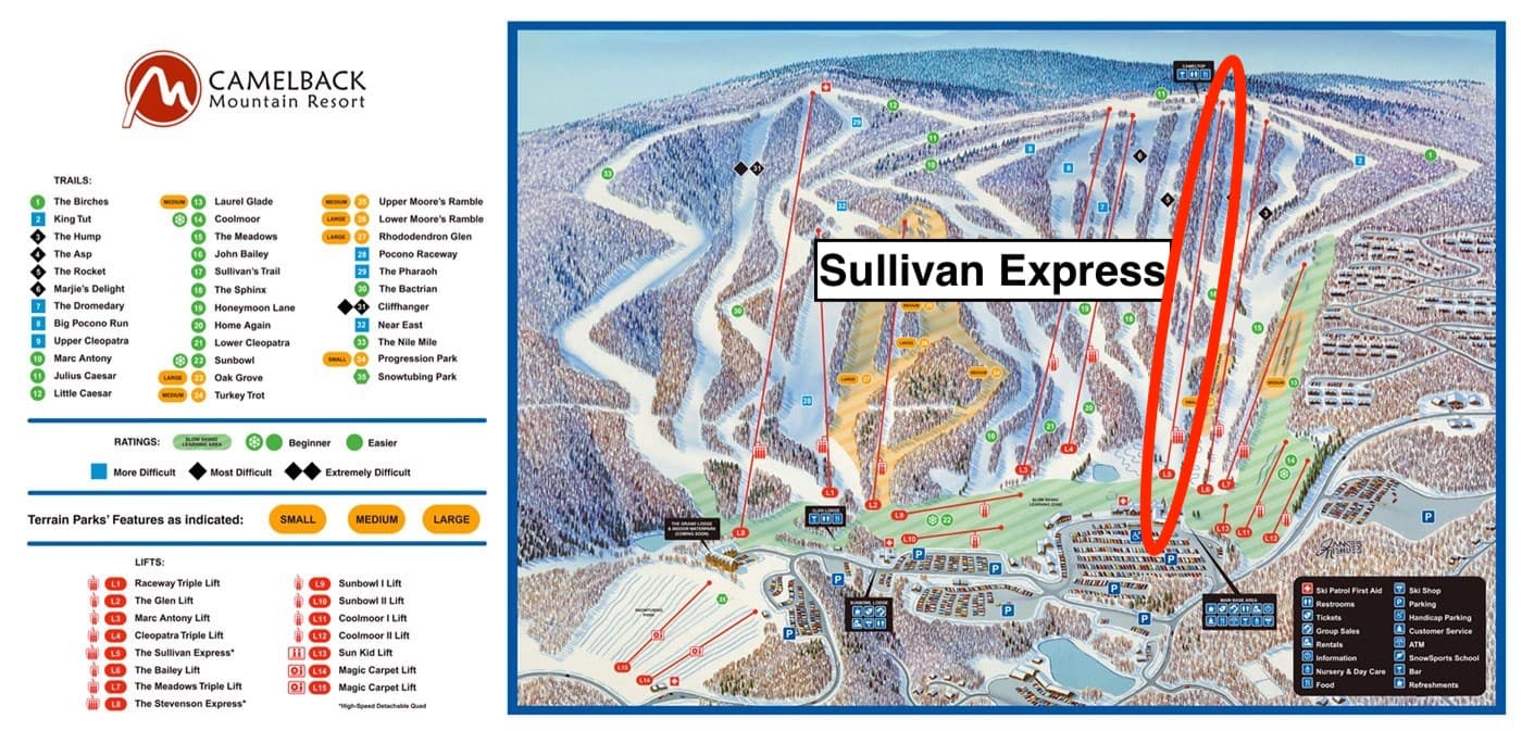 camelback mountain, Pennsylvania, Sullivan express