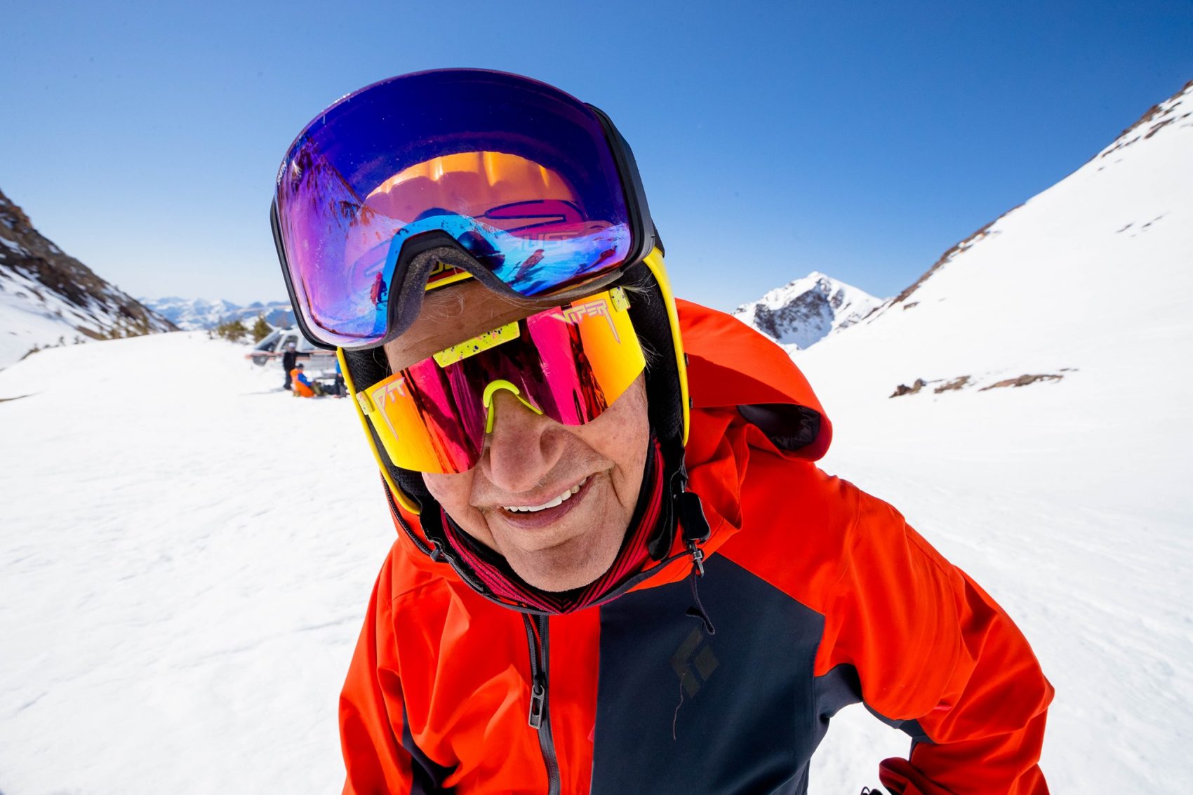 oldest heli-skier, world record,