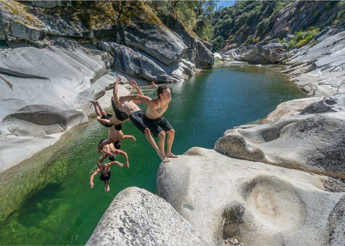 God's Bath Swimming Hole, Tuolumne County, California,