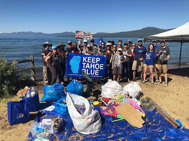 Lake Tahoe litter