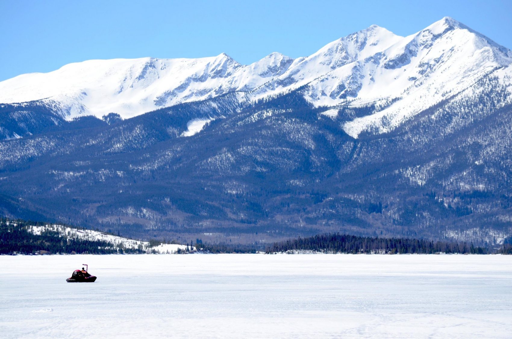 Hovercraft on Lake Dillon