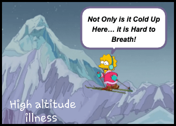 It might be easier for Lisa to breathe if she had prepared better!