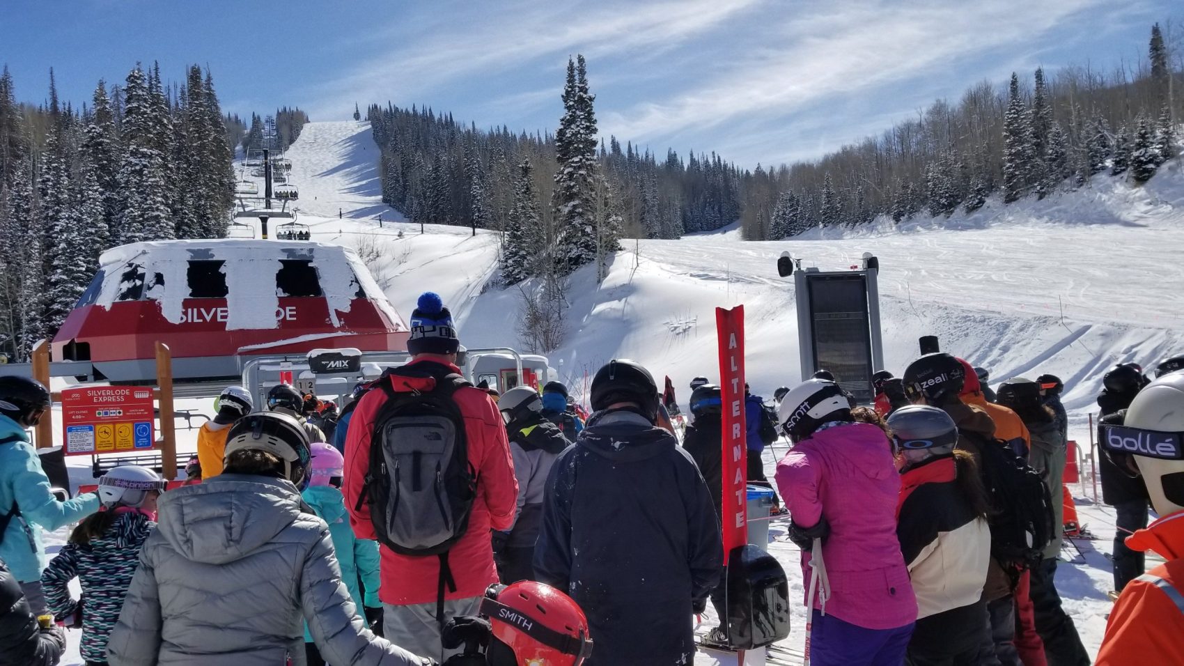 Showing how busy Park City, UT can get in peak-season