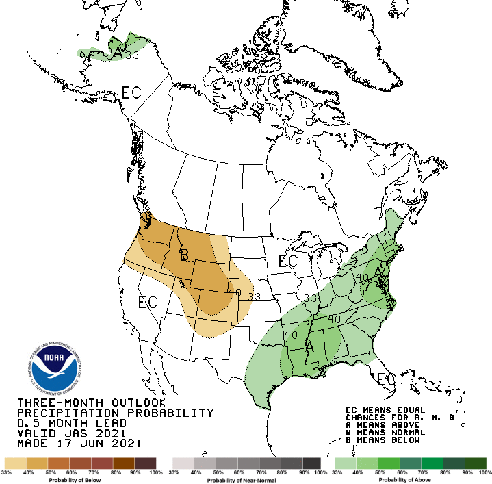 precipitation outlook,