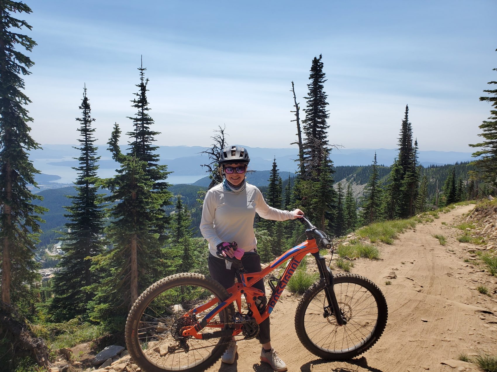 Girl with bike, schweitzer, Idaho