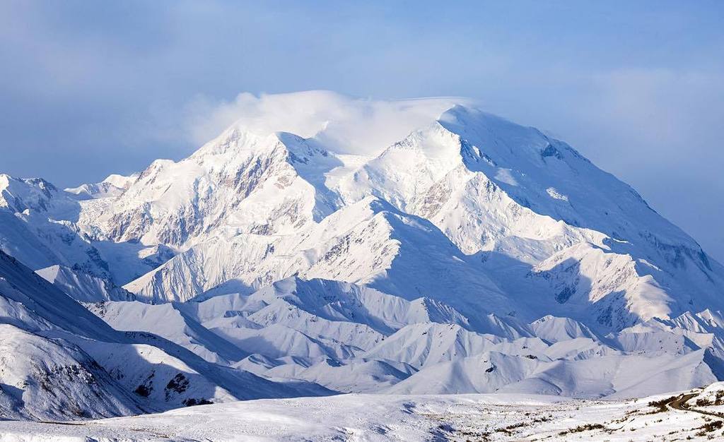 SNOWY DENALI, tallest mountain