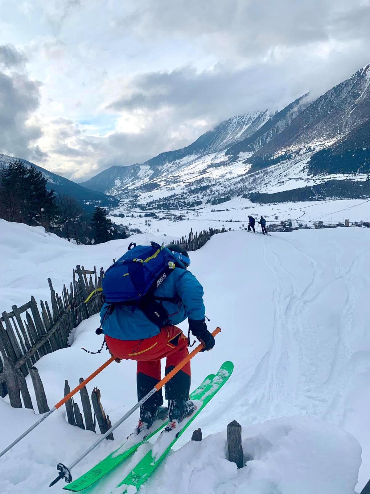 Georgia ski touring  skitouring, freeride, backcountry skiing around Mestia