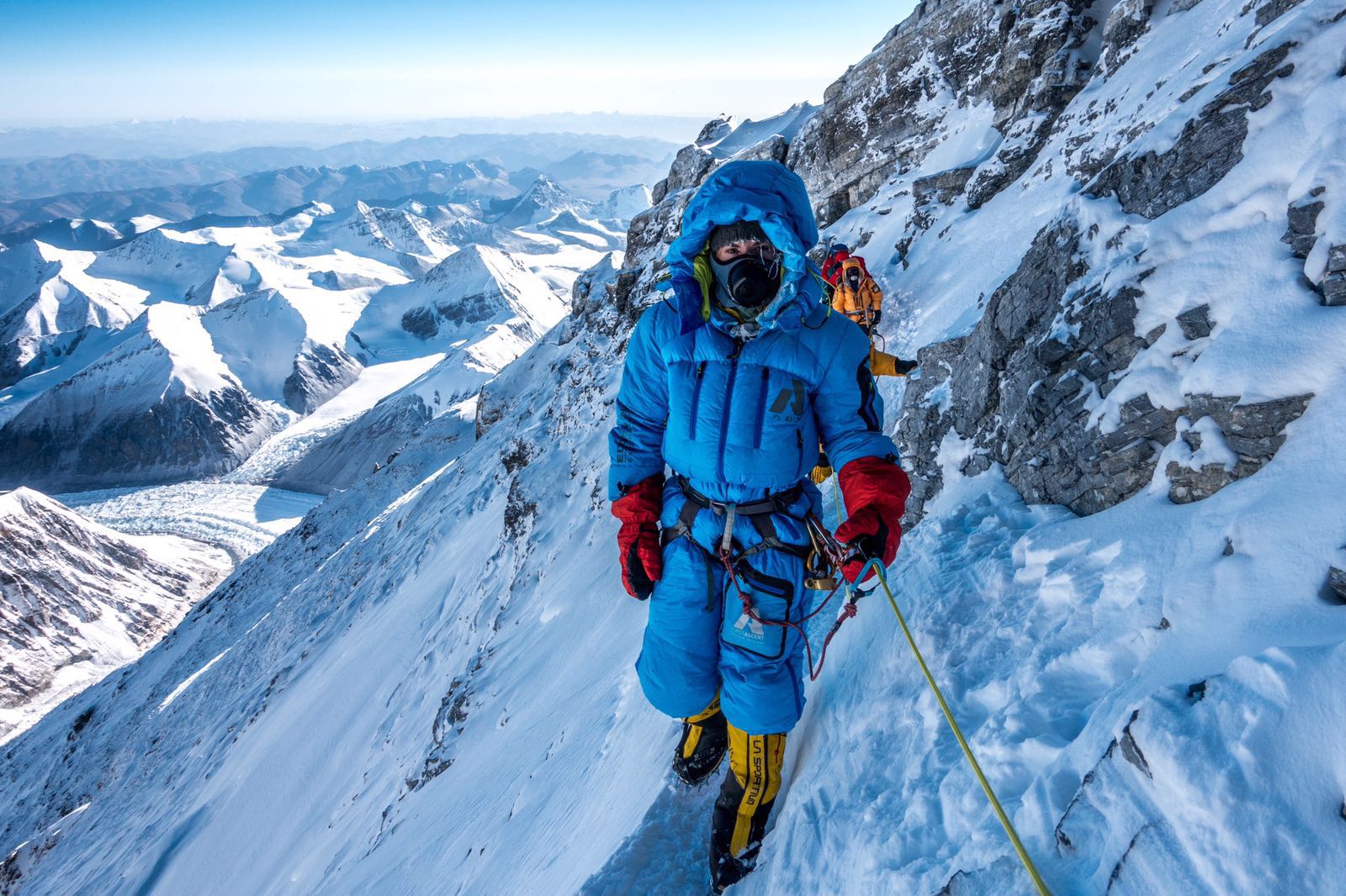 Climber on Mt. Everest