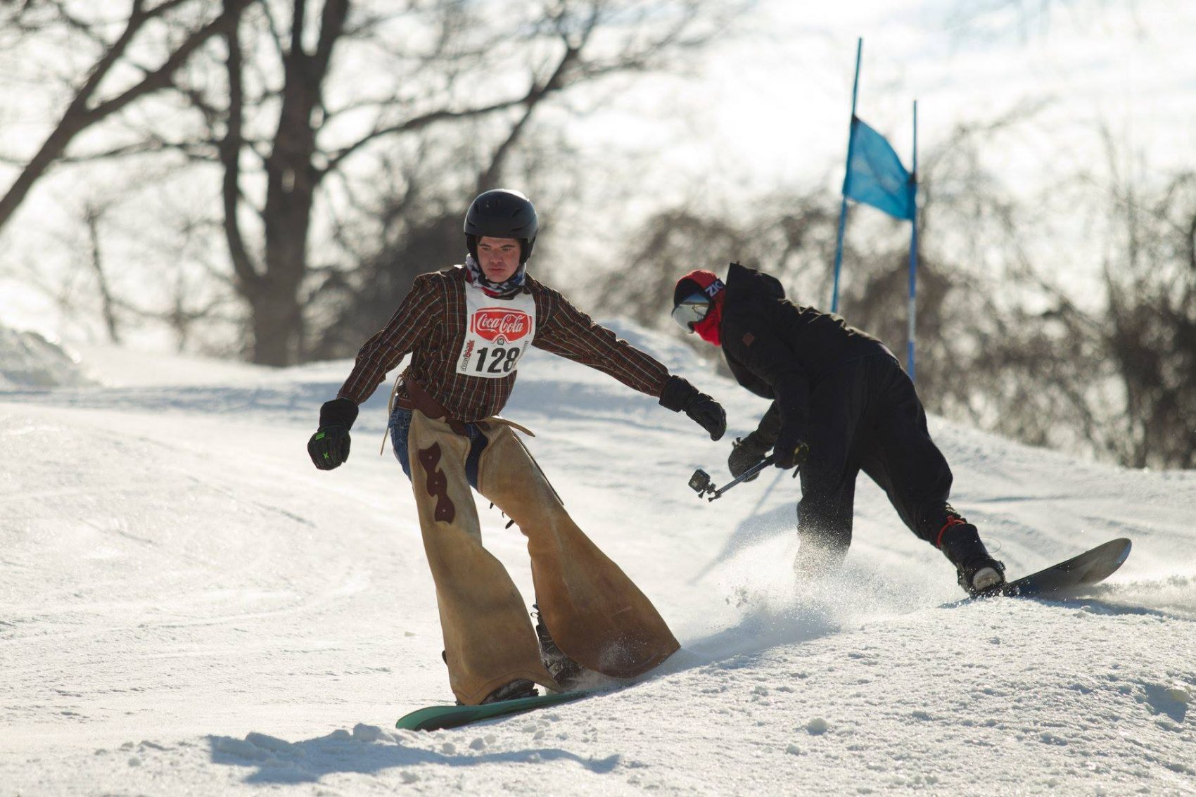 Banked Slalom, snow creek, Missouri,