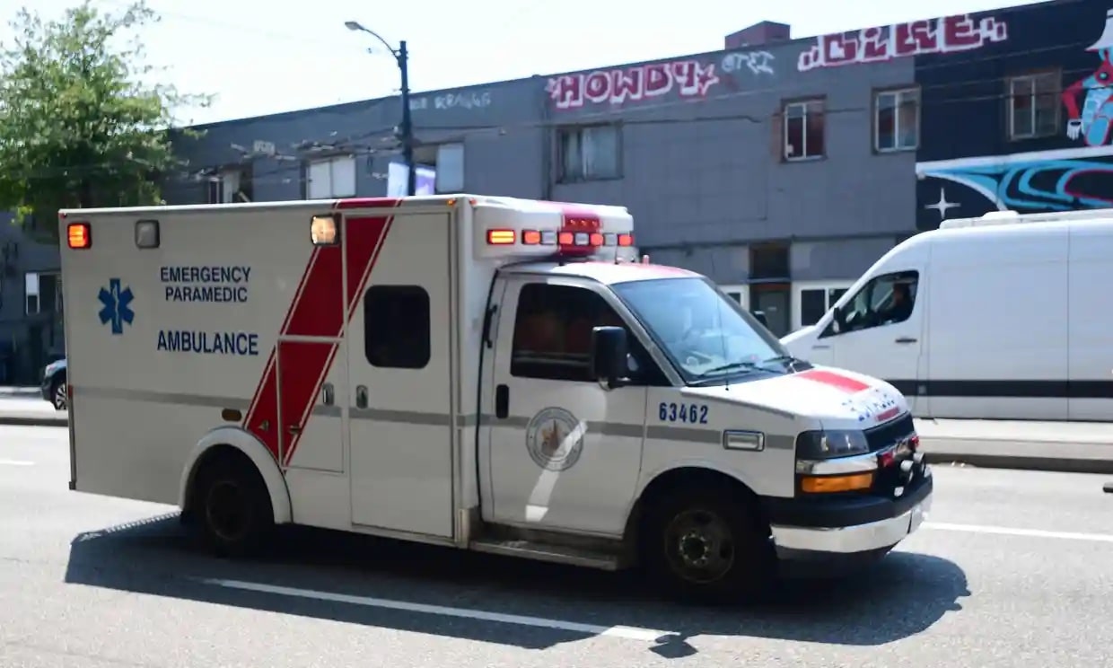 ambulance in heatwave