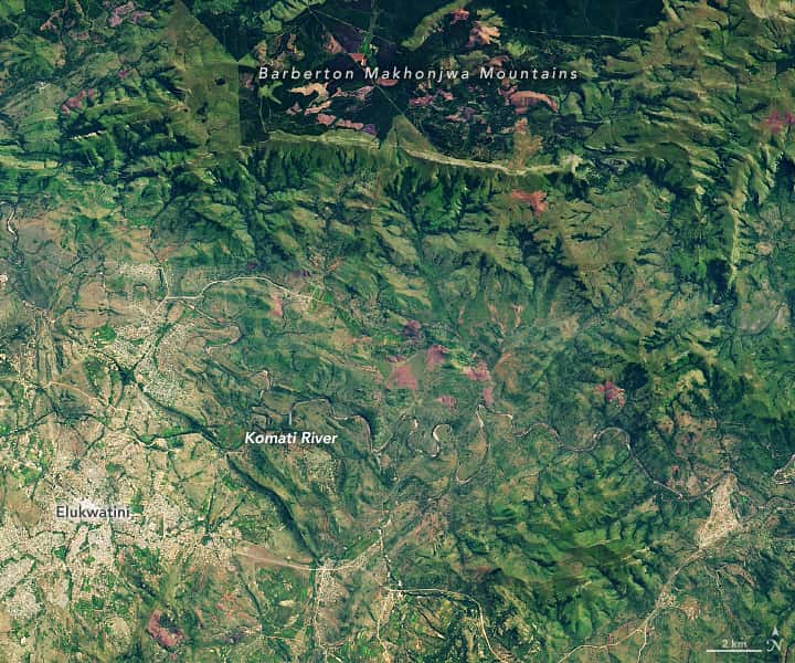 Barberton Makhonjwa Mountains, nasa, 