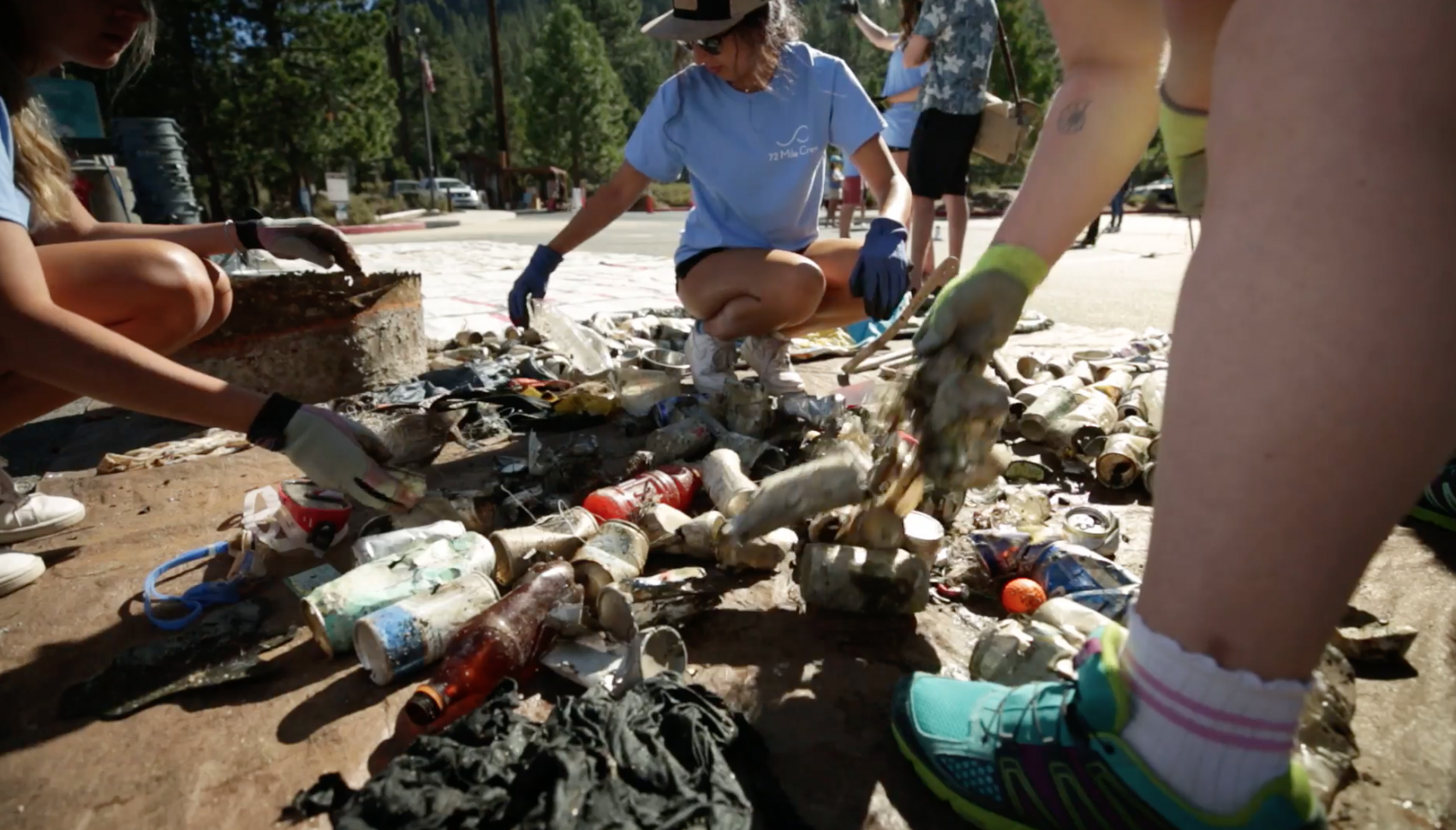 Lake Tahoe trash