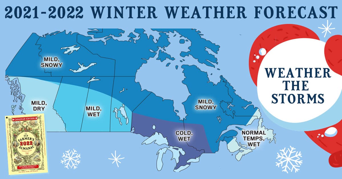 old farmer's almanac, winter forecast, Canada
