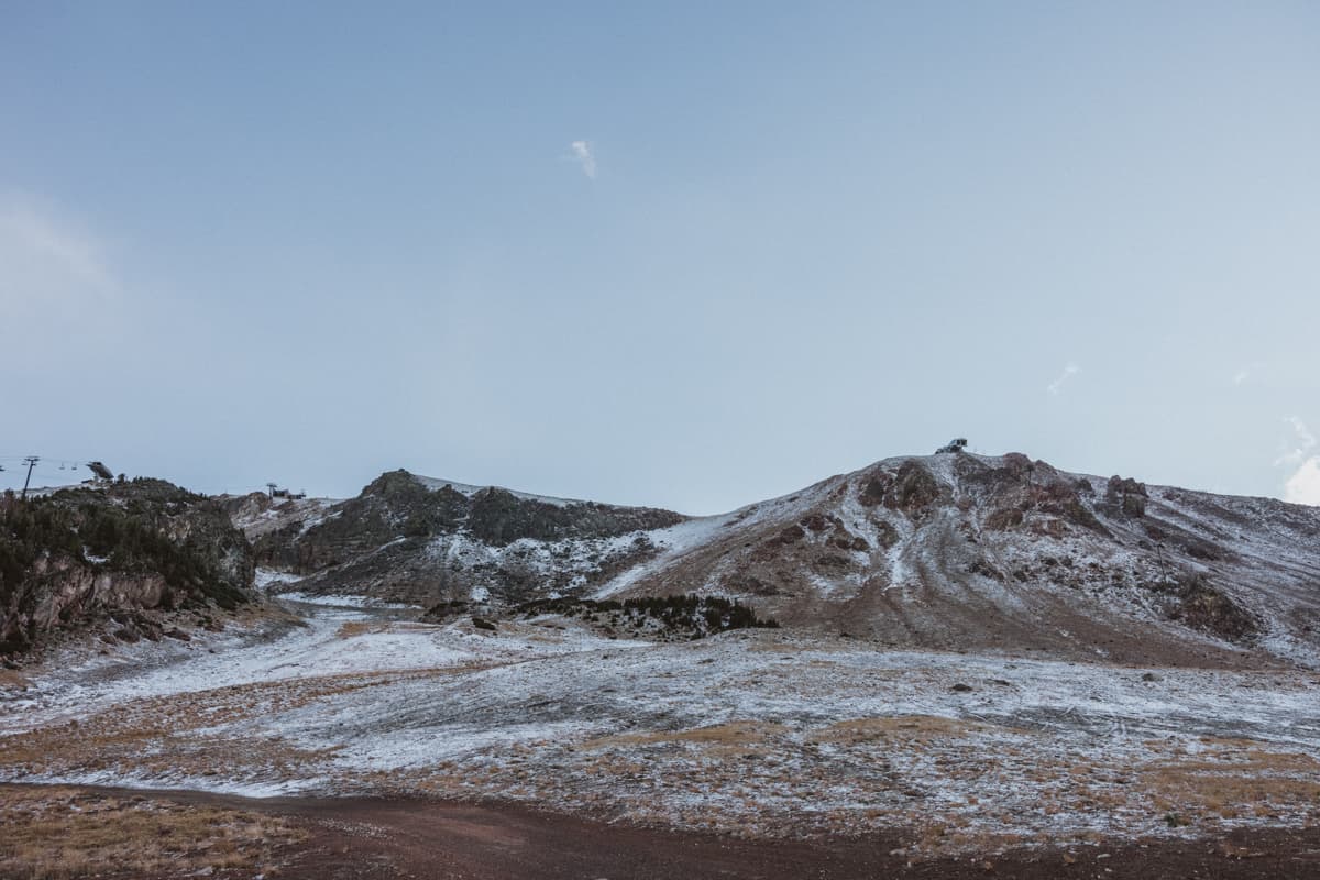 mammoth mountain, first snow,