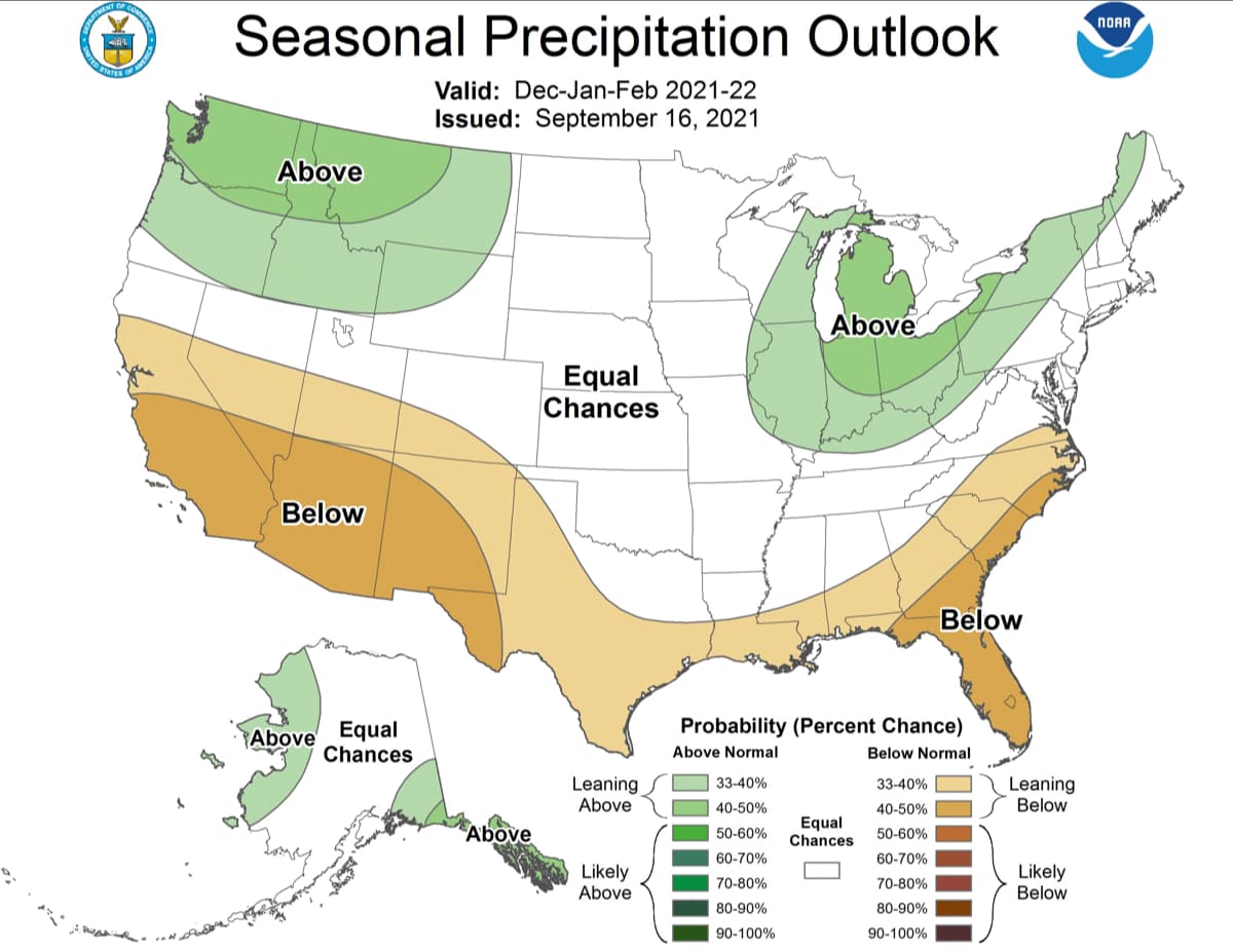 outlook, precipitation, NOAA, 