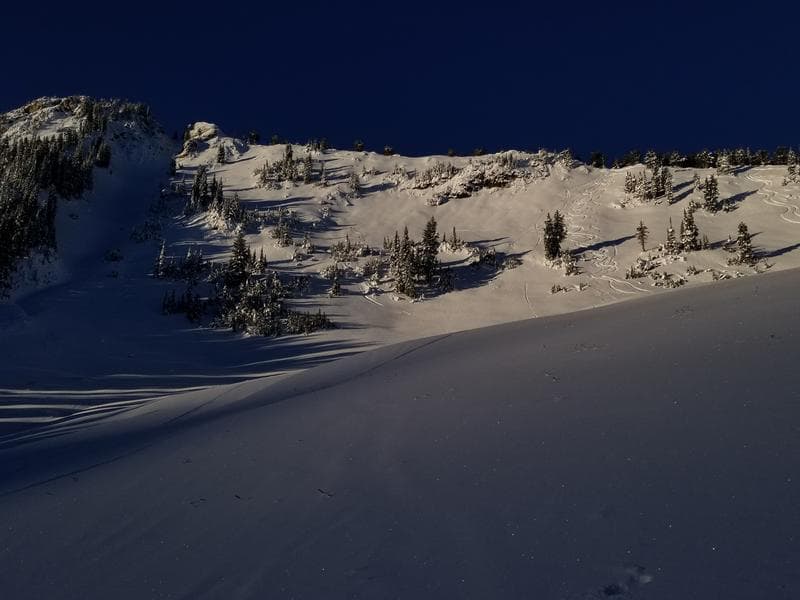skier-triggered avalanche, little cottonwood canyon, utah, Albion basin